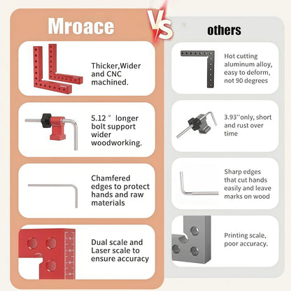 🔥Last Day 50% OFF - 📐Mroace 90 Degree Aluminum Corner Clamps