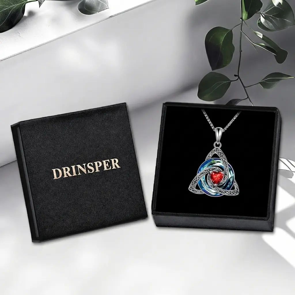 Celtic Birthstone Necklace gift box