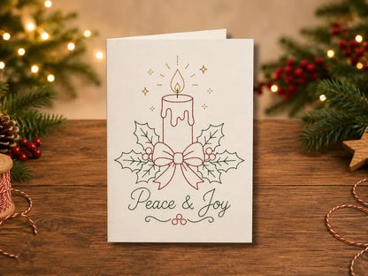 🔥LAST DAY 50% OFF - 🌲 🪡 Christmas Hand Embroidery Card DIY Kit | Stitch Your Way Into the Christmas Spirit ✨ 🎁
