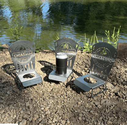 🍗 Chiasson Smoke Beer Can Chicken Chair | Heavy-Duty 18-Gauge Stainless Steel Holder for Stable Upright Grilling & 16 oz Cans 🔥