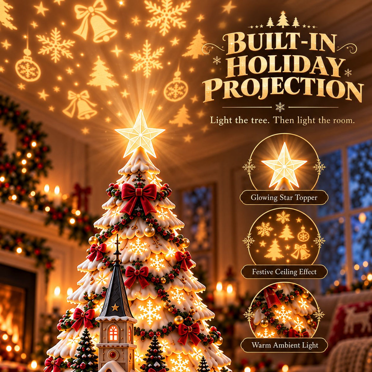 🏆 60,000+ Sold - 🎄MerryRealm™ Christmas Village Lightscape Tree