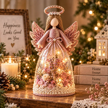 🔥 LAST DAY 49% OFF - 🌸🎁 Lighted Floral Angel Figurine
