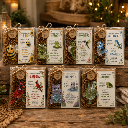 💛 Emotional Support Glass Animal Gift – A Little Reminder You Matter.