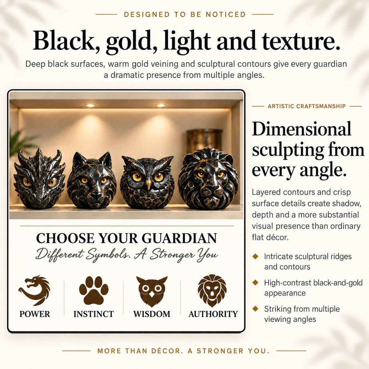 🔥 Luxury Guardian Animal Stone Sculpture- ✨ Elegant Home Décor & Gift-Ready Art Piece