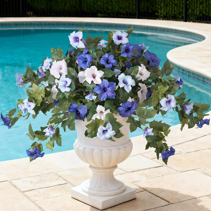 Outdoor Artificial Petunia Flowers Decor (2Pcs)