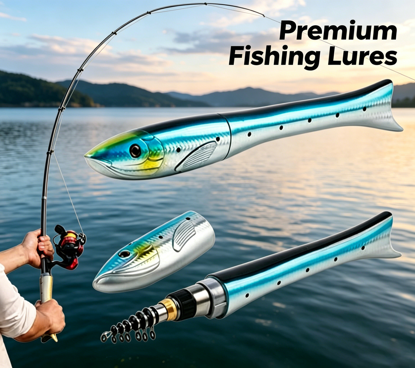 Telescopic fishing rod 🎣 - Enjoy the freedom of portable fishing anytime, anywhere 🐟