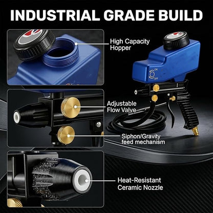 Sand Blaster Gun Kit for Air Compressor