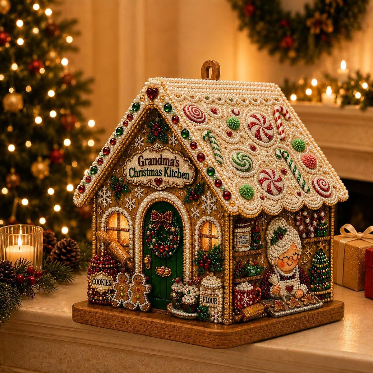 3D Christmas House Diamond Painting Kit
