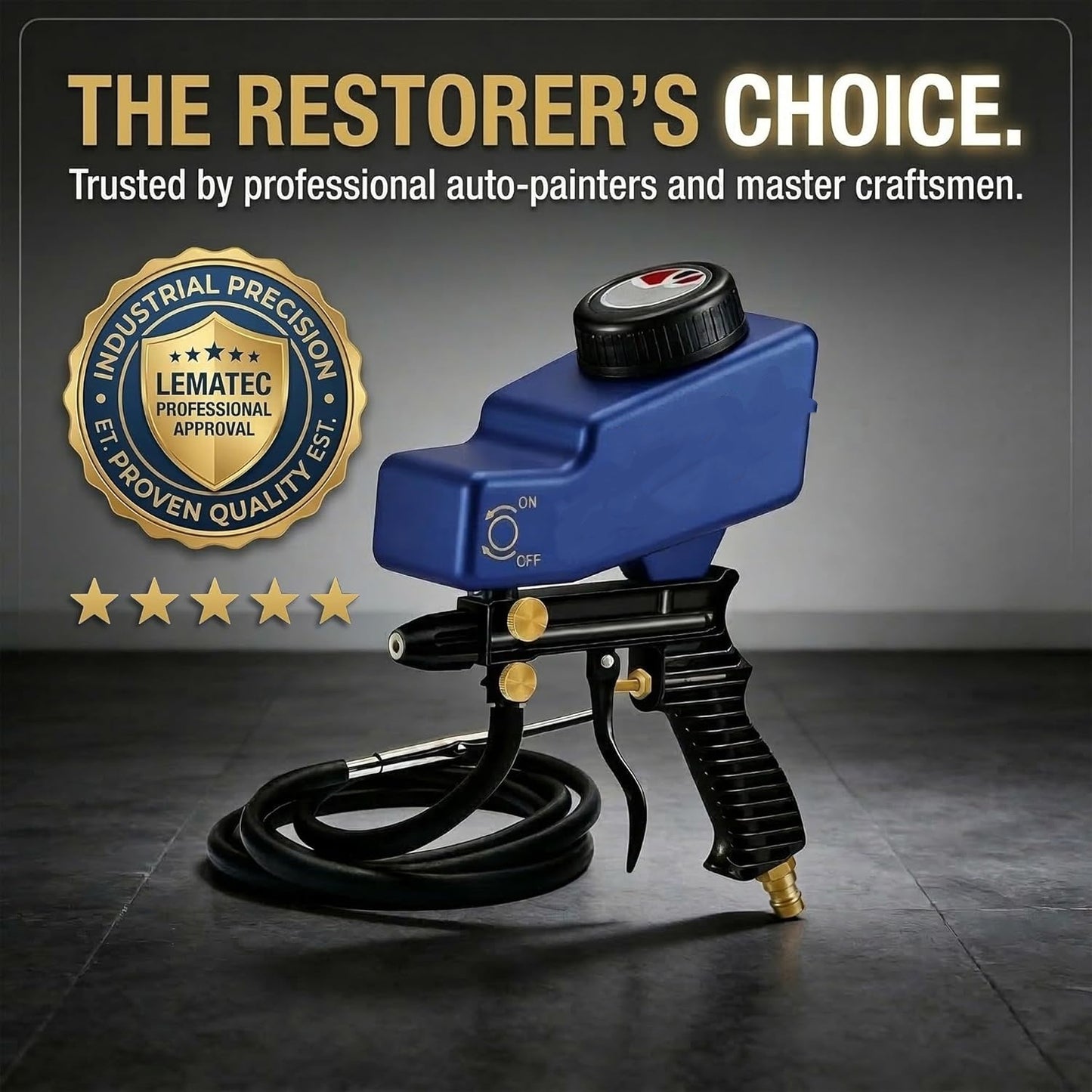 Sand Blaster Gun Kit for Air Compressor