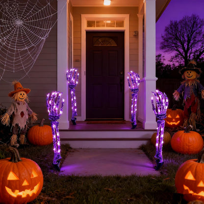 2-Pack Skull Arm Halloween Outdoor Decorations