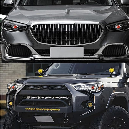Dynamic Big Eye Ball Fog Lights, LED Adjustable Color 12v Devil Eyes with Lens Light Up Big Eyeball Lights for Car for Any Car Model