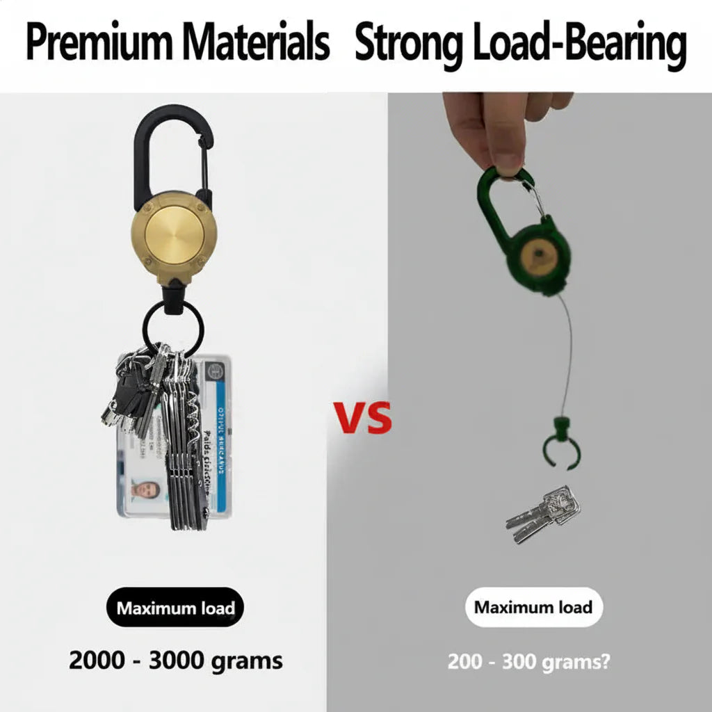 ✨Heavy‑Duty Retractable Keychain