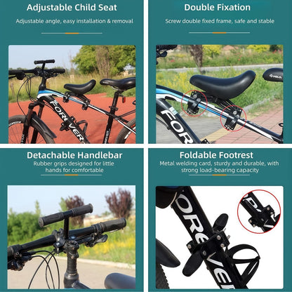 Front-Mounted Kids Bike Seat 🚲👶 – Safe & Comfortable Parent-Child Bike Seat