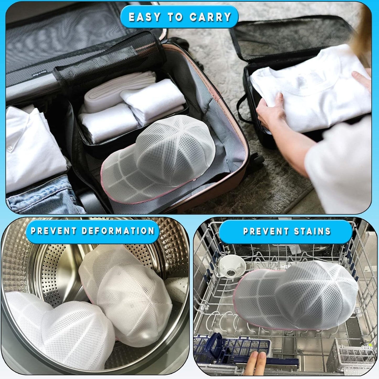 PP Hat Washer Cage with Adjustable Shaper
