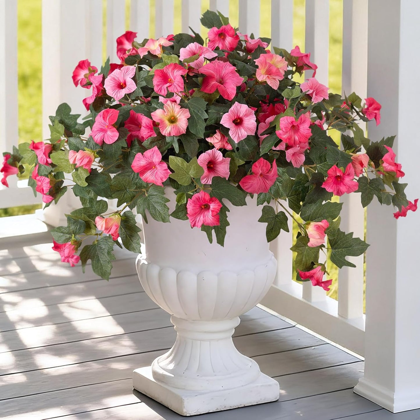 Artificial Fake Petunia Flowersfor Outdoor Decoration (2Pcs)