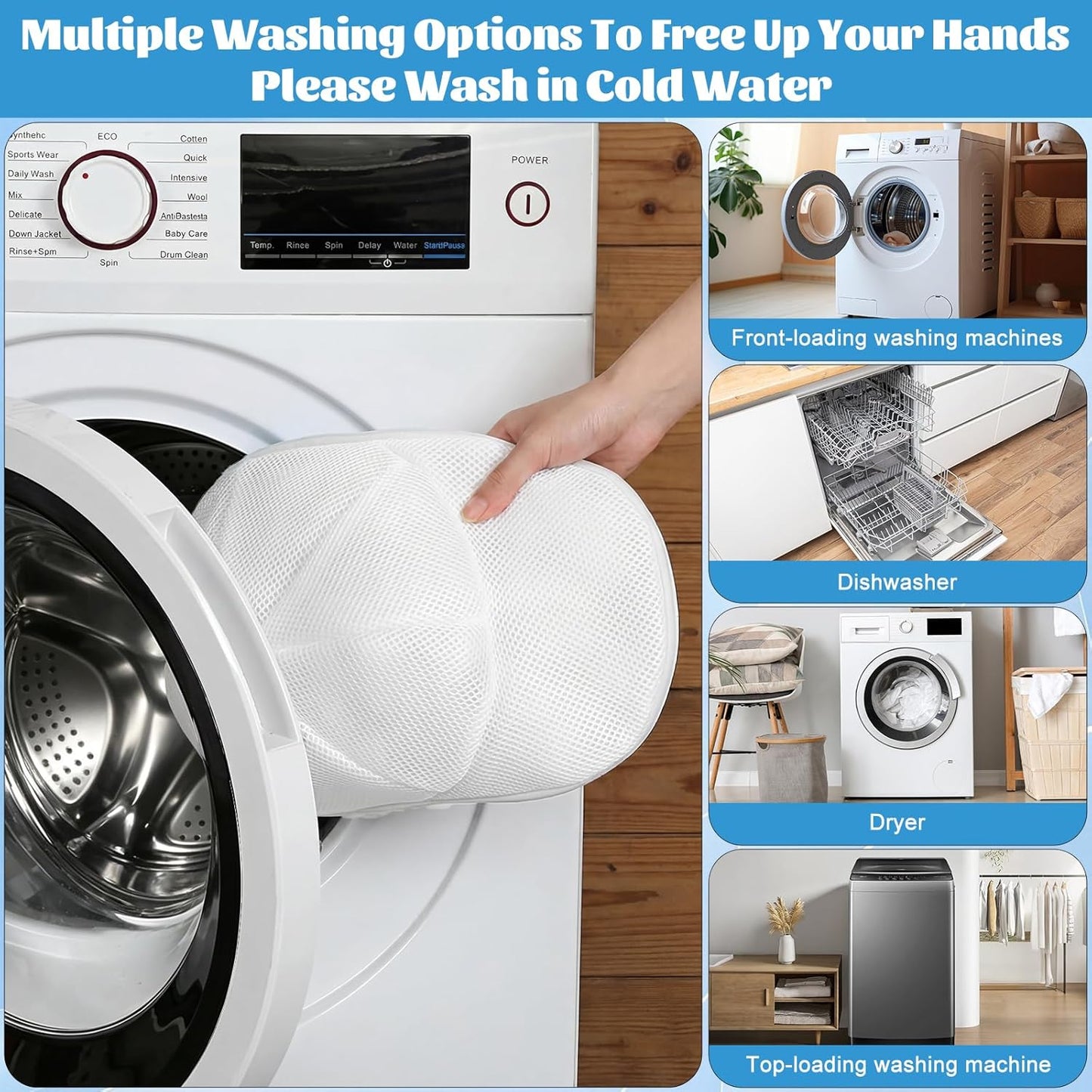 PP Hat Washer Cage with Adjustable Shaper