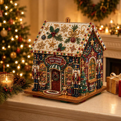 3D Christmas House Diamond Painting Kit