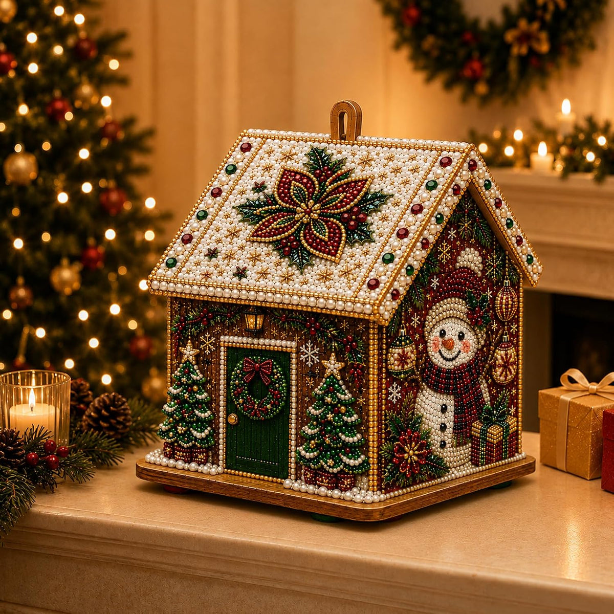 3D Christmas House Diamond Painting Kit