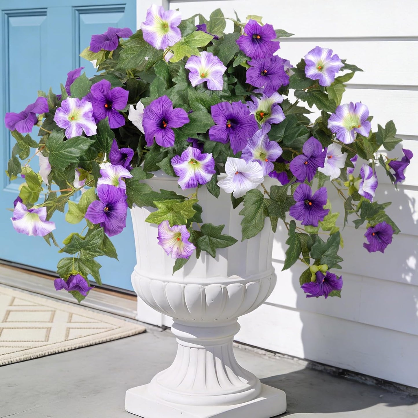 Artificial Fake Petunia Flowersfor Outdoor Decoration (2Pcs)