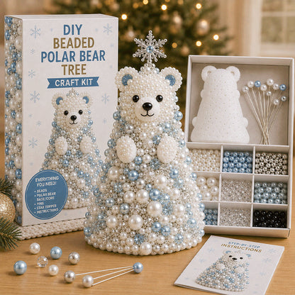 🐾 Animal-Themed Beaded Christmas Tree DIY Kit