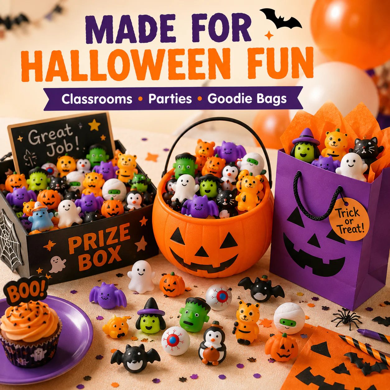 🔥Last Day 50% OFF - 🎃 Halloween Mochi Squishy Toys