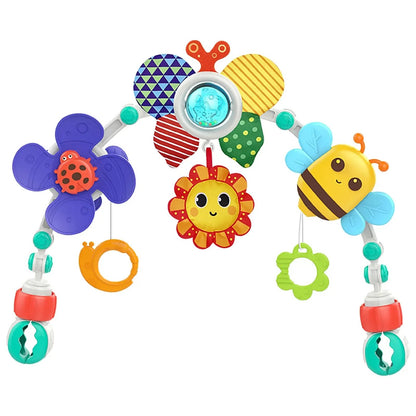 🎁Perfect Gift for Kids🎁Baby Stroller Hanging Toy, Multifunction Interactive Play Sensory Toy for Early Learning and Baby Entertainment
