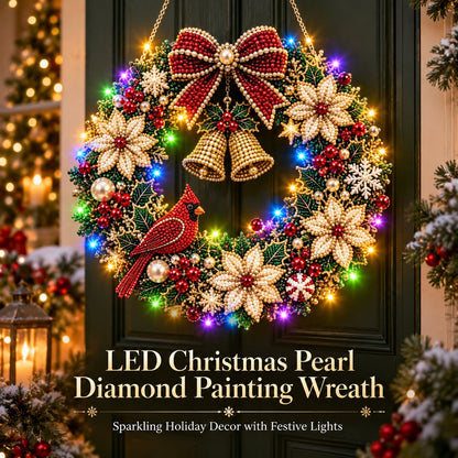 🎄💎 Sparkle & Glow Christmas Craft Art – LED Beaded Holiday Display Kit