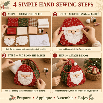 🎄Christmas Character Quilted Carry Basket