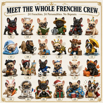 ⏳ Last Day 49% OFF – 🐶 24-Day French Bulldog Christmas Advent Calendar | 24 Unique Collectible Frenchie Characters with Different Outfits, Personalities & Daily Holiday Surprises 🎄✨