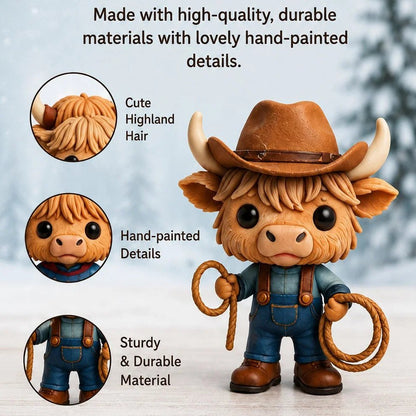 🎄🐮Highland Cow Advent Calendar 2026 – 24-Day Christmas Countdown with Cute Highland Cow Figurines