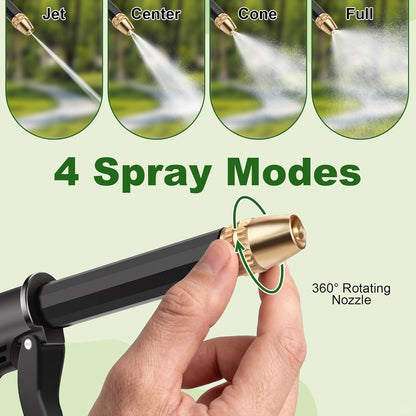 Portable High Pressure Water Sprayer, Adjustable Garden Hose Nozzle Sprayer, Car Washing & Maintenance Tool