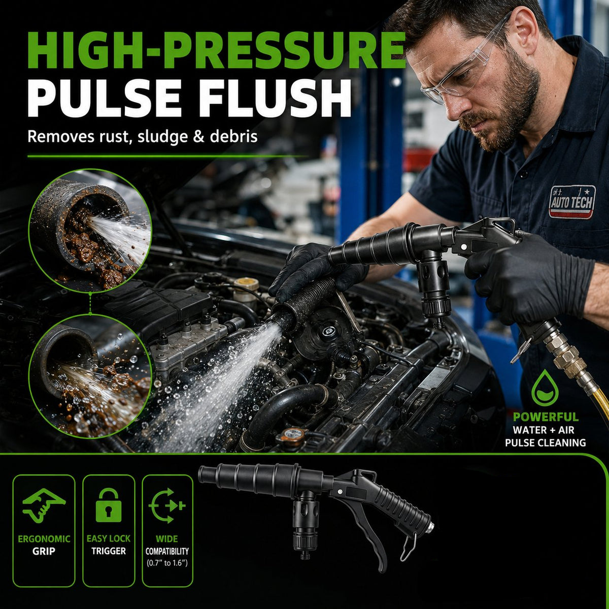 Coolant Flush Gun & Heater Core Flush Kit