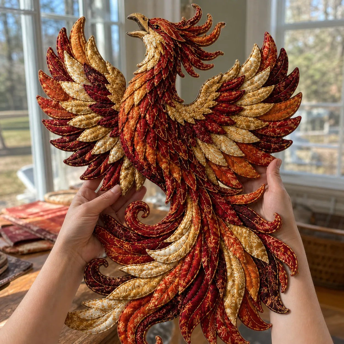 🔥🎁🌙 Beginner-Friendly Mythic Wilds DIY Layered Patchwork Art Kit | Complete Kit with Patterned Fabrics, Sewing Materials & Step-by-Step Guide Included 💕