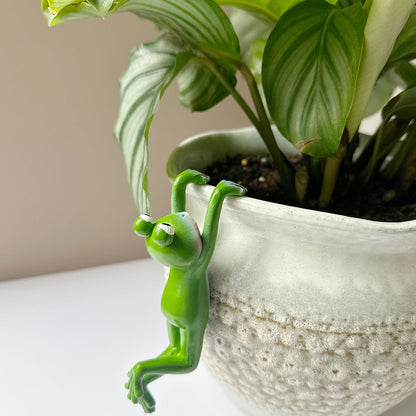 🏆Flash Sale⚡50K+ SOLD! Almost Gone -✨Resin Frog Figurines Planter Decor🐸🌿