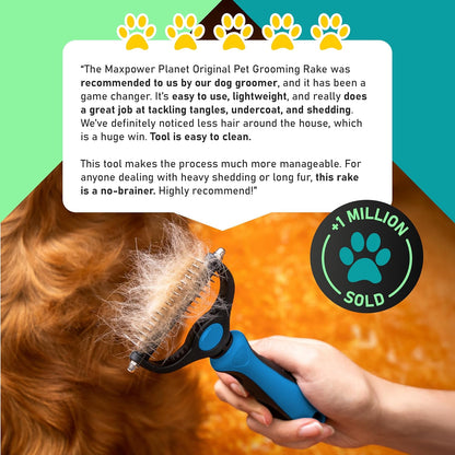 2-in-1 Deshedding & Dematting Pet Brush