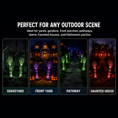 2-Pack Skull Arm Halloween Outdoor Decorations