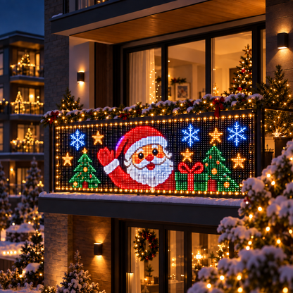 Ncrovopro smart pixel curtain lights for animated holiday displays