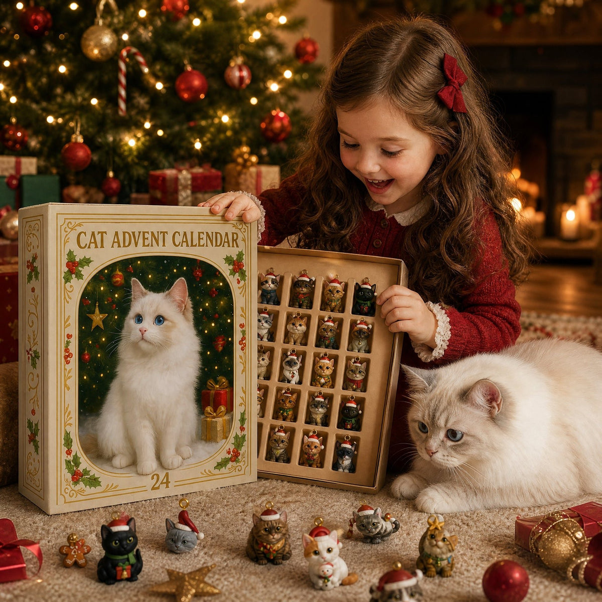 🎄LAST DAY 49% OFF -💥Advent Calendar 2026 Cat Advent Calendar - Giftfor Adults Friends CatOwners and Lovers Christmas Holiday Countdown Gift