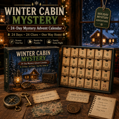 ⏳🎄🔎 Mystery Adventure Advent Calendar -24 Days, 24 Clues, One Final Reveal
