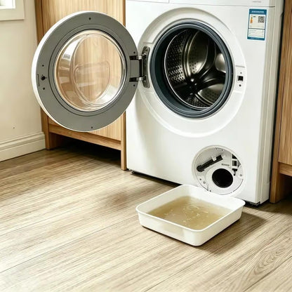 Prevents Water Overflow on the Laundry Floor✨Washing Machine Maintenance Water Catch Tray