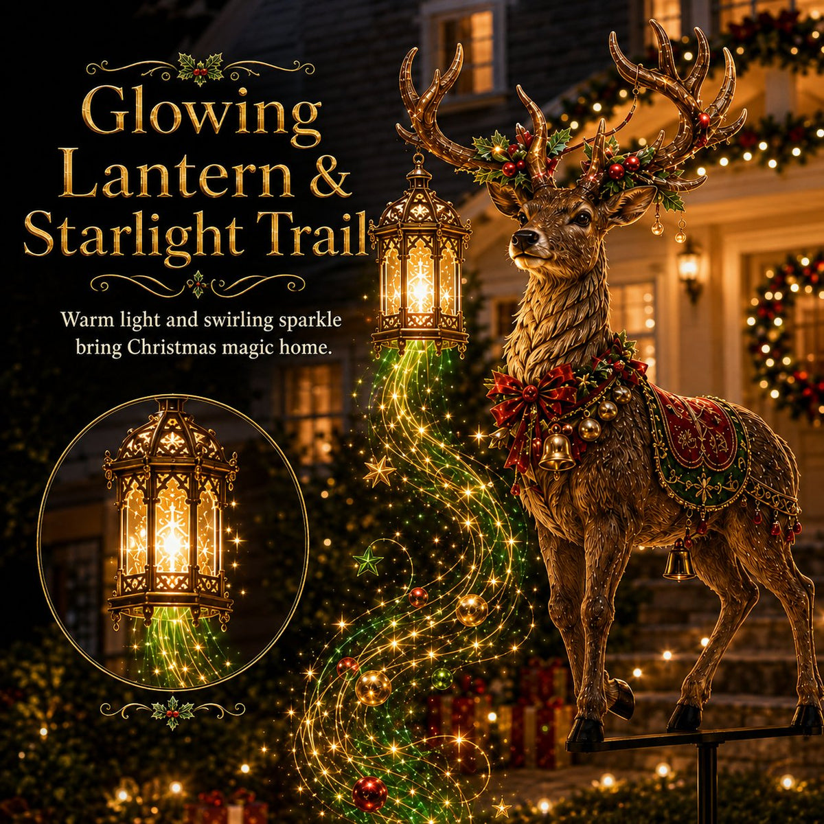 🔥Buy 2 Get 20% OFF🔥Light-Up Reindeer Christmas Yard Stake