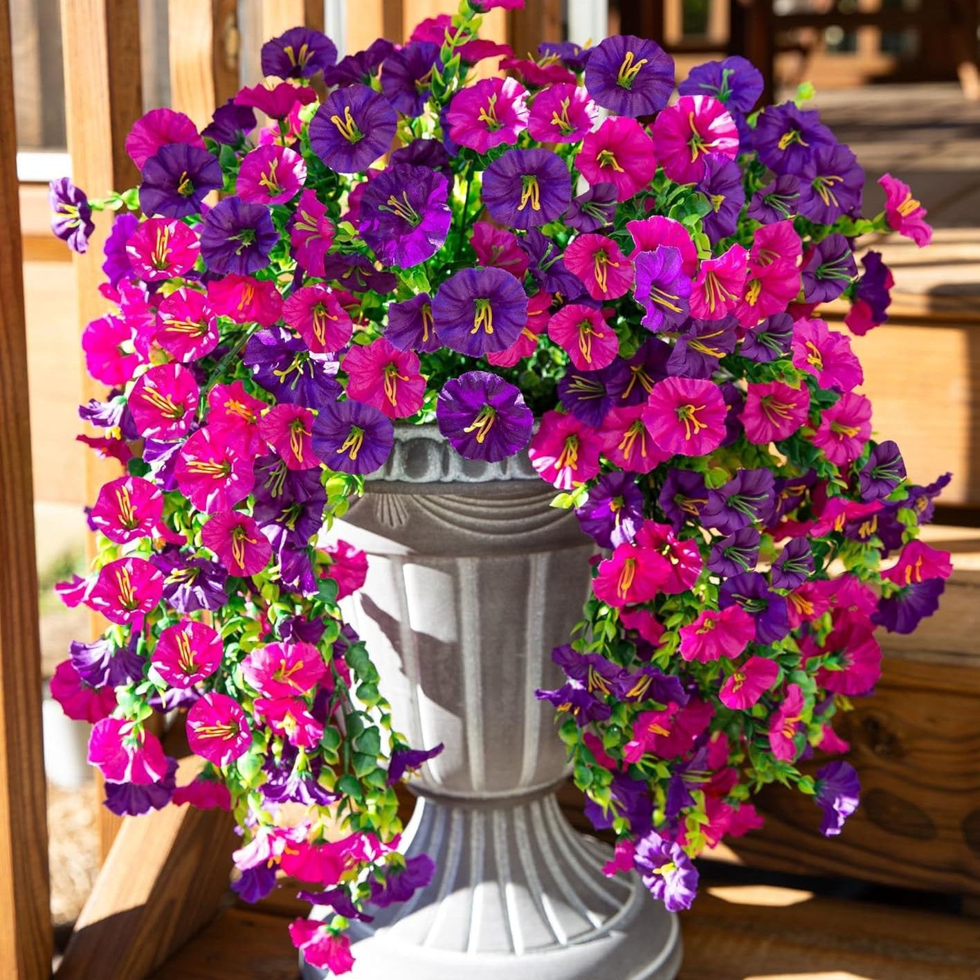 🌺 UV Resistant Hanging Artificial Morning Glory Vine 💖