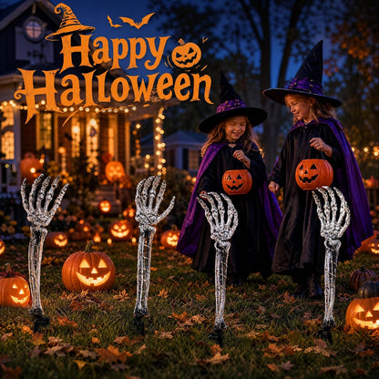 2-Pack Skull Arm Halloween Outdoor Decorations