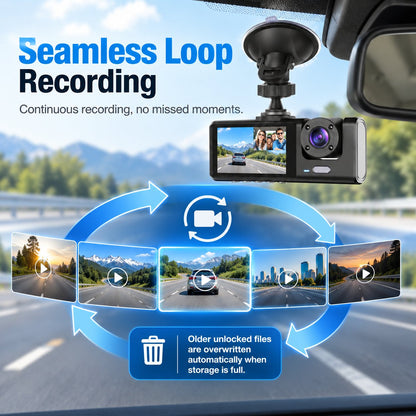 360° Protection Dash Cam: Never Drive Blind Again! 🚗🛡️