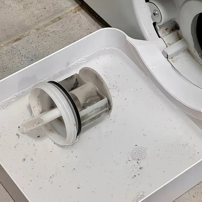 Prevents Water Overflow on the Laundry Floor✨Washing Machine Maintenance Water Catch Tray