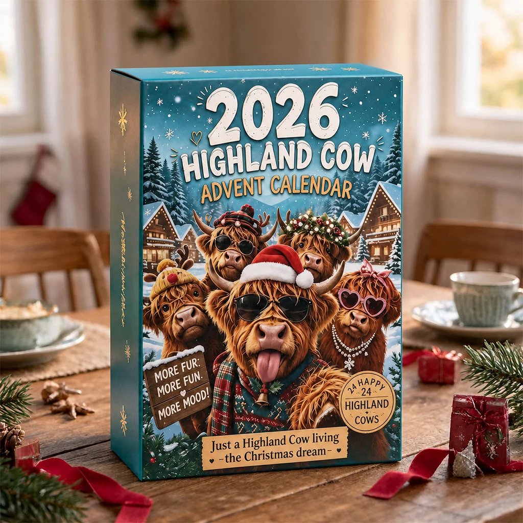 🔥Last Day 49% OFF - 🐂🎁2026 Highland Cow Advent Calendar(📦Buy 2 Free Shipping)