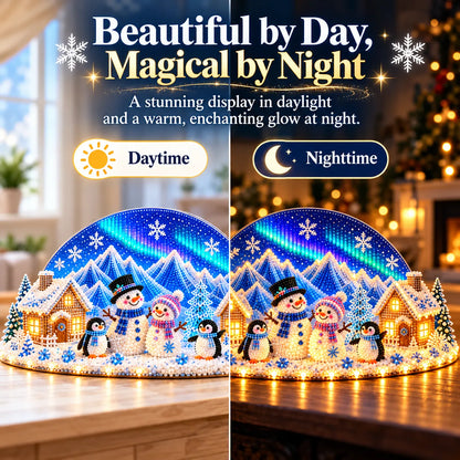 ❄️beginner-friendly Diy Winter Village Diamond Art Kit – Make Your Own Wonderland