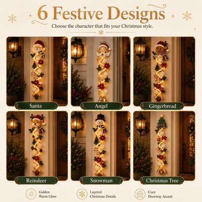 ⏳ Last day! 49% OFF – 🎅MerryCascade™ Glowing Christmas Door Hanger