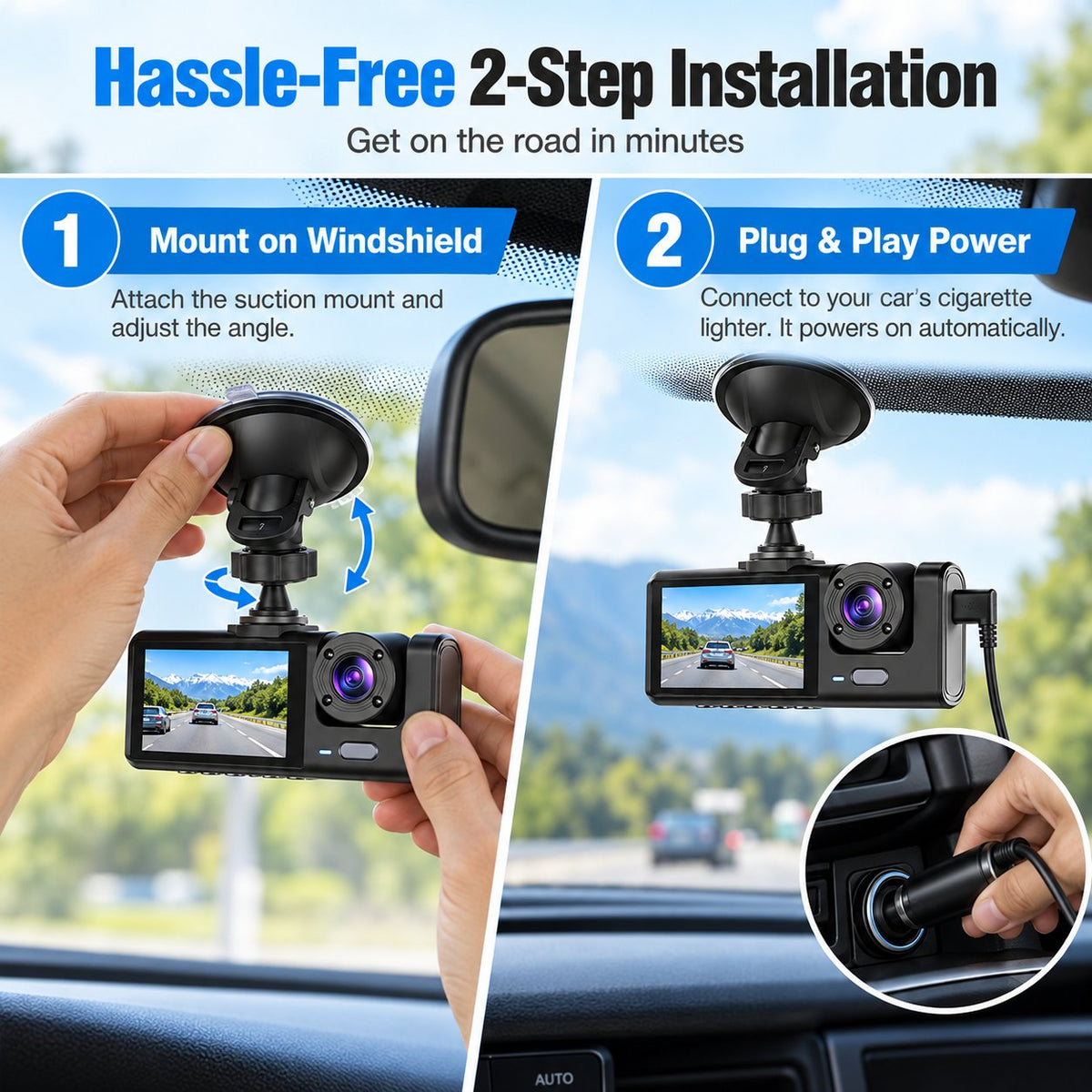 360° Protection Dash Cam: Never Drive Blind Again! 🚗🛡️