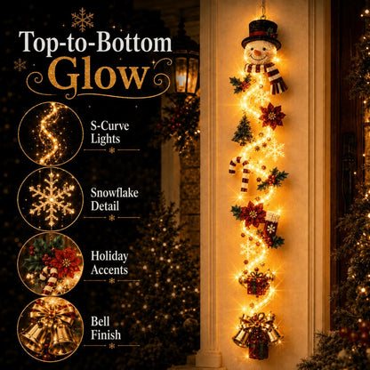 ⏳ Last day! 49% OFF – 🎅MerryCascade™ Glowing Christmas Door Hanger